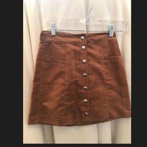 H&M tan suede skirt, size 2